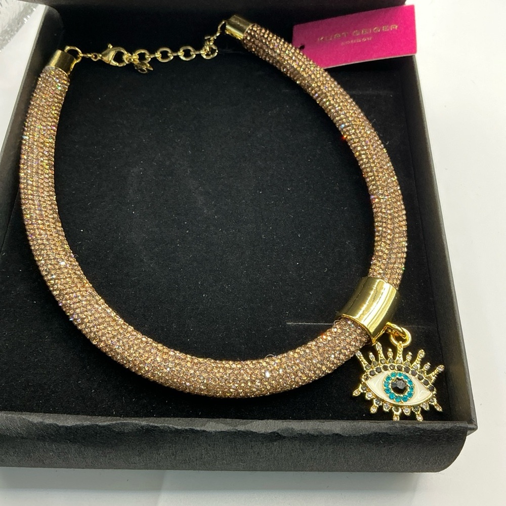 Kurt Greiger Elegant Gold Eye Pendant Necklace
